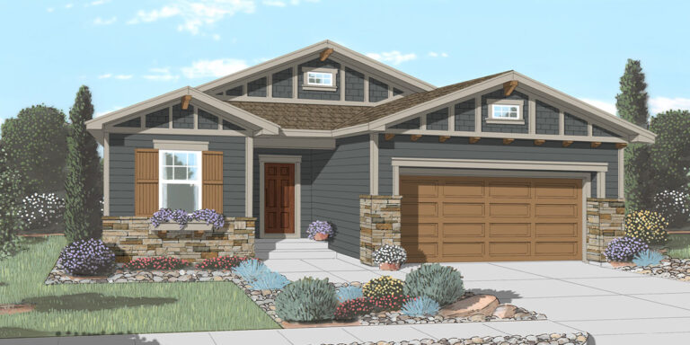 Augusta Siding Exterior Rendering