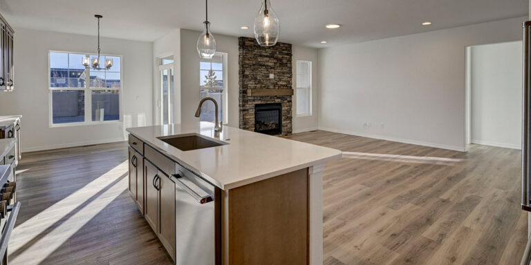 Kirkland 10151 Waterton Canyone Way view from kitchen into living room